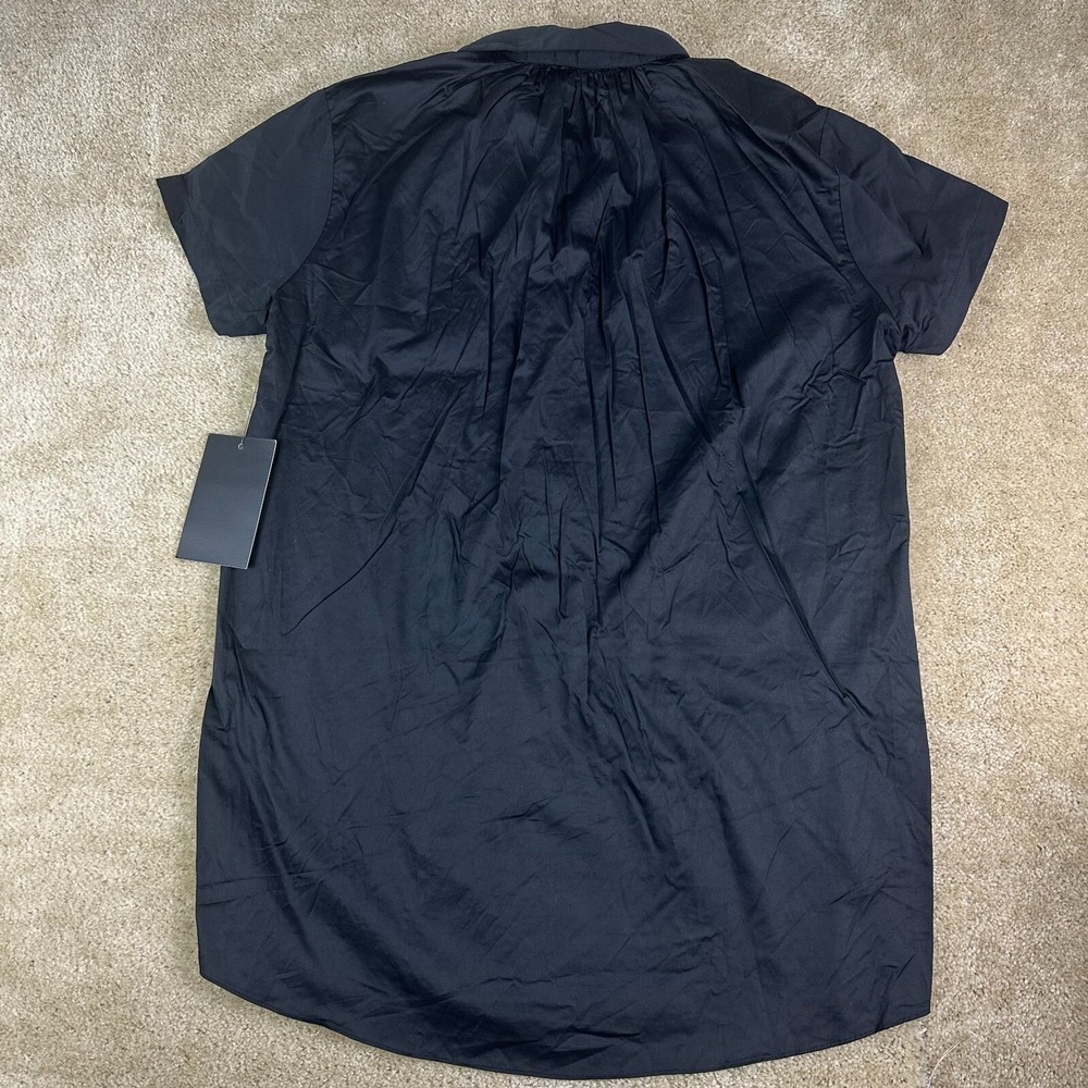 Tuckernuck Dress Womens XXL Black pockets collared snap 1/2 Button Front Midi - Picture 9 of 14